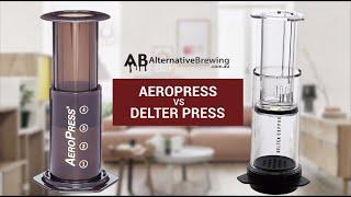 AeroPress vs. Delter Coffee Press Brewing Comparison