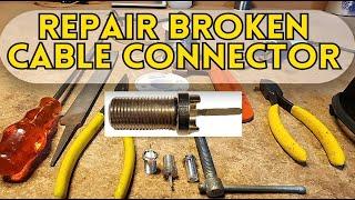 TV Repair Replacing broken cable connector