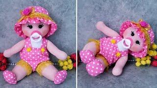 A Gorgeous Doll/A Sock Doll That You Can Easily Make