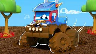 Super Monster Truck w Pułapce! | Bohater Utknął w Błocie | Bajki Samochodowe dla Dzieci