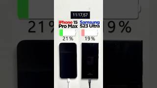 iPhone 15 Pro Max vs. Samsung Galaxy S23 Ultra Charging Test ️Who will win?