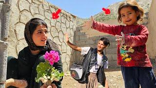 Zlafa's nomadic life in the mountains Trying to build a cozy home cook With the help of Aida 