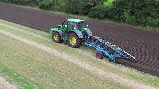 [4K] John Deere 6215R And Lemken  - Ploughing - Full Length