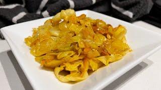 THE MOST SIMPLE CABBAGE RECIPE | HOW TO COOK #CABBAGE | South Africa