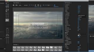 Premiere Pro CC 2017   Titles   Tracking, Kerning & Baselines