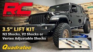 Rough Country 3.5" Lift Kit for Jeep Gladiator JT with N3, V2 or Vertex Adjustable Shocks