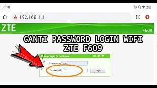 CARA GANTI PASSWORD LOGIN WIFI DI HP (ZTE F609)