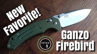 Firebird by Ganzo F7611. My new FAVORITE Ganzo knife, with a Crossbar Lock.