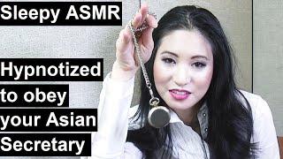 Asian secretary hypnotize you to work hard. ASMR Hypnosis Roleplay