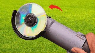 Insert a CD into your angle grinder and you'll be amazed!