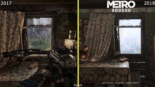 Metro Exodus E3 2017 vs 2018 GDC Tech Demo Graphics Comparison