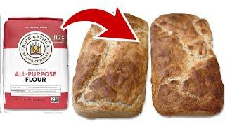 4-Ingredient No Knead Bread Dough Recipe  | No Eggs, No Oven | Never Buy Bread Again!