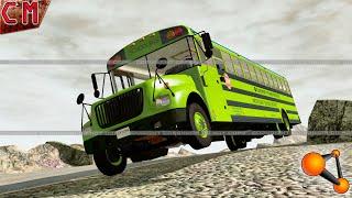 School Bus crashes compilation #1 BeamNG Drive