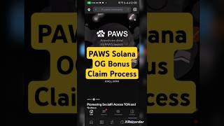 Paws solana og checker | claim paws | paws claim update | paws claim eligibility | paws allocation