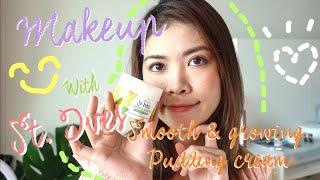 REVIEW | ST. Ives smooth & glowing pudding cream with makeup