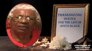 Joyce Black Thanksgiving Service