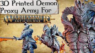 How To Make Proxy Warhammer Armies - 3D Printed Demons | Wargaming In A Weekend