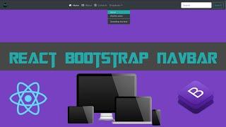 React Bootstrap Navbar & React Font Awesome Tutorial | No CDN, Import from node_modules CSS & JQuery