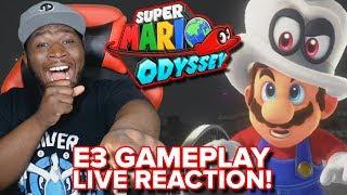 Super Mario Odyssey Gameplay - E3 2017 Trailer LIVE REACTION