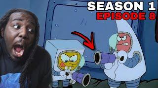 SPONGEBOB GETS STRAPPED !! | SpongeBob ( Season 1 , Episode 8 )