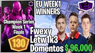 This How Gambit Fwexy & Letw1k3, Secret Domentos Won The FCS Week 1 With 130 Points & $96,000