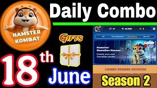 Hamster Kombat GameDev Heroes | 18 June Daily Combo  Season 2