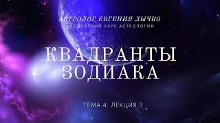 Тема 4, лекция 3. Квадранты зодиака