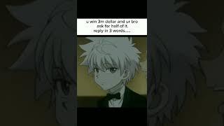don't check the sound #edit #meme #killua #hxh #short #viral