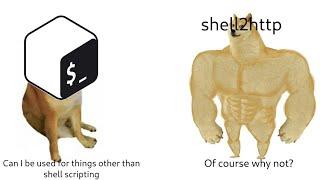 Turn shell script into website backend with shell2http