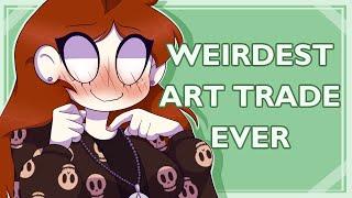 Weirdest Art Trade EVER! | STORYTIME + OC SPEEDPAINT