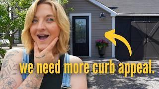 DIY FRONT DOOR MAKEOVER ON A BUDGET! Pt. 2