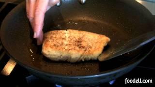 Pan frying fish