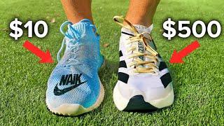 Racing in $10 vs $500 Shoes!