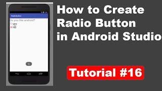 How to create radio button in android studio  in hindi