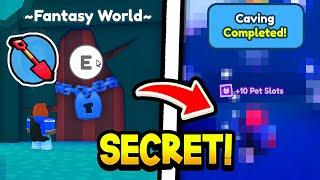 How to UNLOCK *SECRET CAVE DOOR* in Fantasy World Pet Simulator X Without Ban! (Anniversary Update)