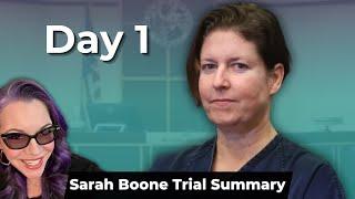 Sarah Boone Trial Day 1 - Summary