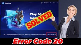 [FIXED] Error Code 20 (100% Working)