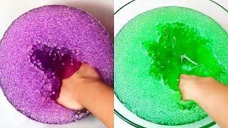 Crunchy icebergs slime - satisfying slime ASMR video compilation