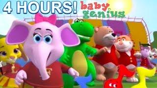 4 HOURS BABY ANIMALS SING A LONGS KIDS AT THE ZOO BABY GENIUS LEARN SHAPES AND COLORS