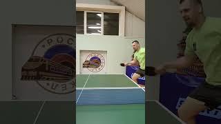 Настольный теннис. Топ-спин справа из левого угла #sports #tabletennis