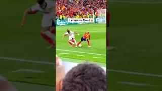 Lamine Yamal Schools Desire Doue  #lamineyamal #lamineyamalskills #shortsfeed #shorts #sefutbol