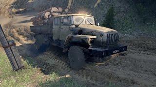 SpinTires обзор мода ( Урал 4320 -1982 - 40 ) Не плохо