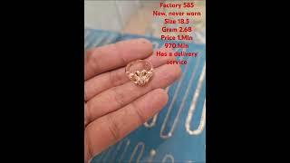 Factory 585New, never wornSize 18.5Gram 2.68Price 1.Mln 970.MinHas a delivery service #diamond