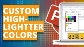 How to Add Custom Colors to PowerPoint Highlighter Tool! [PPT Tricks]