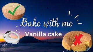 BAKE WITH ME/ VANILLA CAKE / EASY VANILLA RECIPE