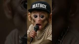 Baby Monkey’s Beatbox Fail Ends in Giggles! 