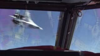 Fighter Jet Flies Too Close to Another Plane