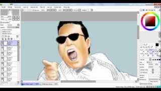 #6 PSY -Gangnam Style Speed Painting