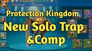 Protection Kingdom Solo Trap F2P With Troop Comp - LordsMobile