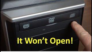 CD or DVD Drive Drawer Won't Open - How to Fix